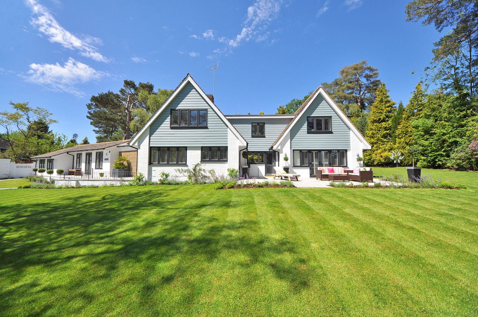 Completed house exterior after extension