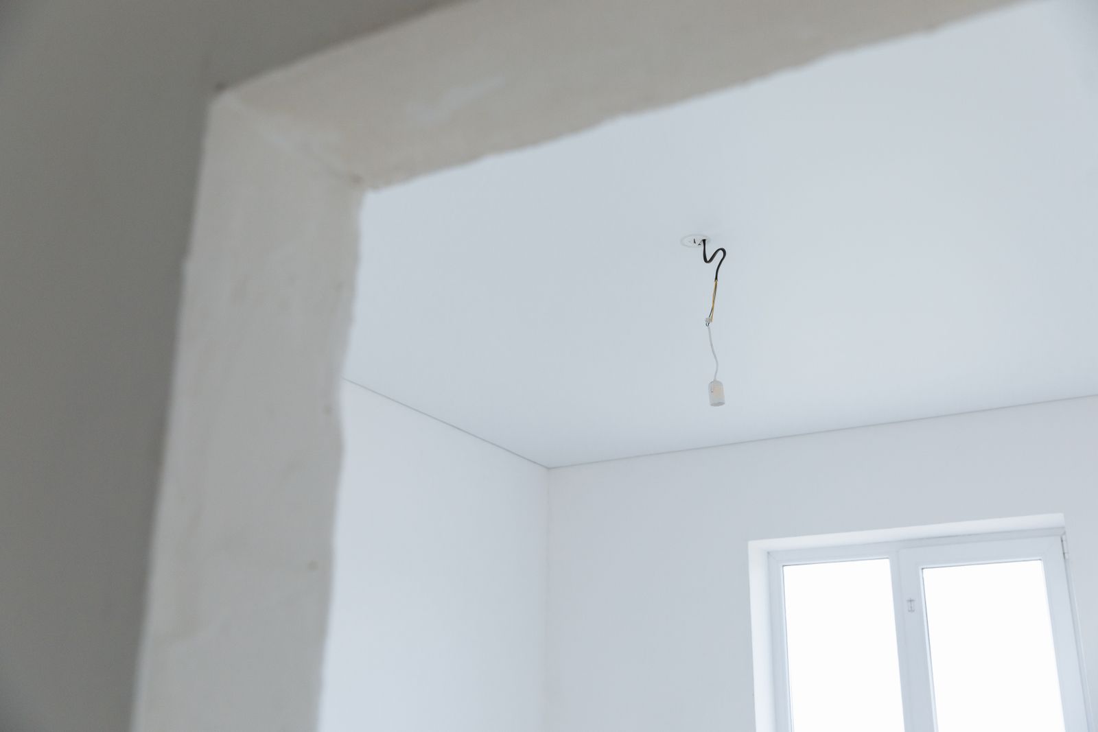 New lighting cable wired in at first fix